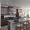 kitchen with brown cabinets