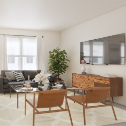 Beautiful living spaces with natural lighting room with couch and chairs