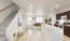 a kitchen and living room